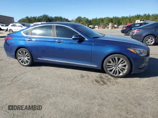 2017 Genesis G80 Ultimate with VIN KMHGN4JF7HU181009, listed as a Copart auction lot 47967285 with Not Provided miles and Salvage Title. Bid and sale history available at DreamBid. Image 4.