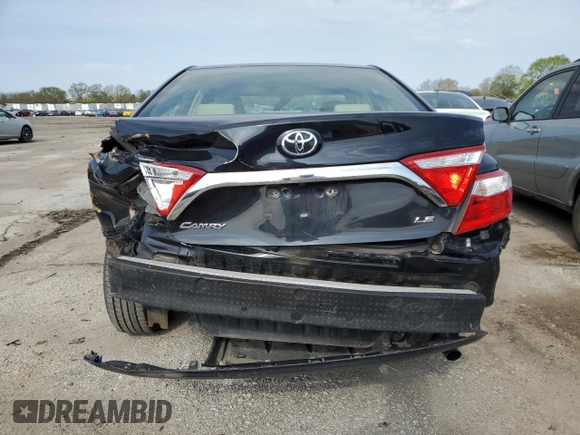 2015 Toyota Camry XLE with VIN 4T4BF1FK2FR446837, listed as a Copart auction lot 53964675 with 81,025 mi miles and Salvage Title. Bid and sale history available at DreamBid. Image 6.