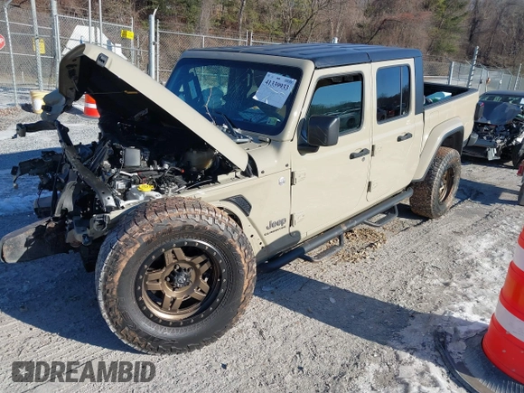 2020 Jeep Gladiator Overland with VIN 1C6HJTFG4LL169647, listed as a IAAI auction lot 41339933 with 85,246 mi miles and . Bid and sale history available at DreamBid. Image 22.