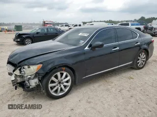 2007 Lexus LS 460 with VIN JTHBL46F675004312, listed as a Copart auction lot 59763745 with 138,575 mi miles and Salvage title. Bid and sale history available at DreamBid. Image 1.