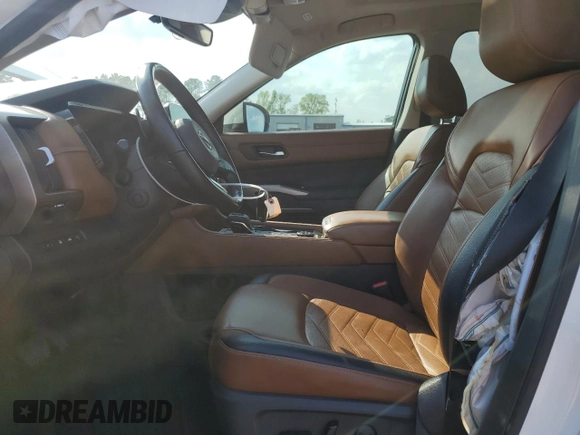 2023 Nissan Pathfinder Platinum with VIN 5N1DR3DJ4PC227904, listed as a Copart auction lot 52177715 with 55,282 mi miles and Salvage title. Bid and sale history available at DreamBid. Image 7.