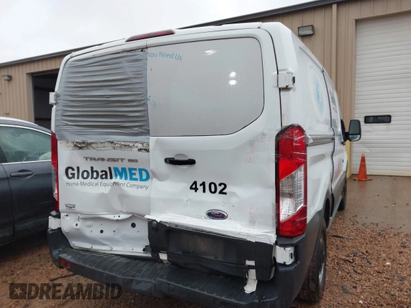 2018 Ford Transit with VIN 1FTYE1YM9JKB54102, listed as a IAAI auction lot 41538430 with 301,078 mi miles and . Bid and sale history available at carsss.com. Image 6.