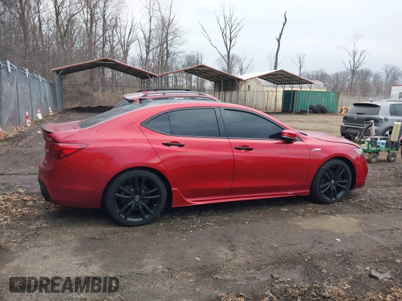 2020 Acura TLX Advance with VIN 19UUB3F80LY000159, listed as a IAAI auction lot 41677292 with 17,113 mi miles and . Bid and sale history available at DreamBid. Image 13.