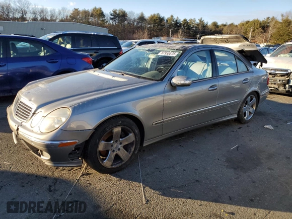 2003 Mercedes-Benz E-Class 5.0L with VIN WDBUF70J53A173768, listed as a Copart auction lot 87950675 with 0 mi miles and Salvage Title. Bid and sale history available at carsss.com. Image 1.