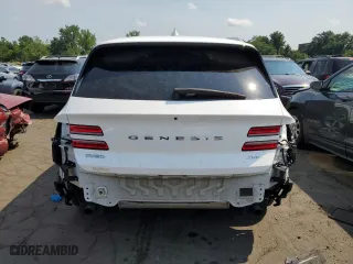2021 Genesis GV80 with VIN KMUHBDSB9MU034890, listed as a Copart auction lot 62440974 with 66,773 mi miles and Salvage Title. Bid and sale history available at carsss.com. Image 6.