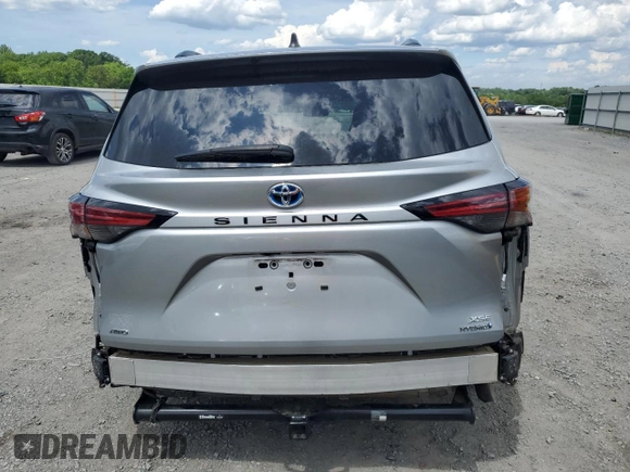 2023 Toyota Sienna XSE with VIN 5TDXSKFC4PS083185, listed as a Copart auction lot 54994115 with 42,860 mi miles and Salvage title. Bid and sale history available at DreamBid. Image 6.