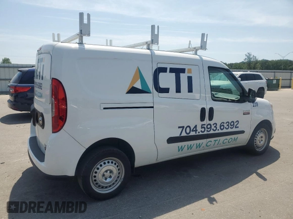 2022 Ram ProMaster City Cargo Tradesman z VIN ZFBHRFAB2N6W62567, wystawiony jako Copart lot #55248025 z przebiegiem 38 545 mil mil oraz Szkoda całkowita • Salvage title. Historia ofert i sprzedaży dostępna na DreamBid. Obrazek 3.