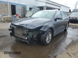 2019 Kia Optima LX with VIN 5XXGT4L34KG305263, listed as a Copart auction lot 52525685 with 87,438 mi miles and Salvage Title. Bid and sale history available at carsss.com. Image 1.
