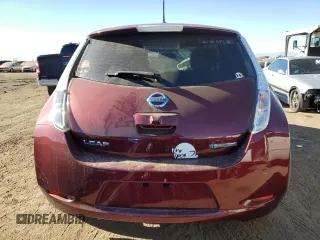 2016 Nissan LEAF SV with VIN 1N4BZ0CP8GC310287, listed as a Copart auction lot 89167585 with 0 mi miles and Salvage Title. Bid and sale history available at carsss.com. Image 6.
