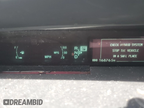 2012 Toyota Prius One with VIN JTDKN3DU2C5387327, listed as a Copart auction lot 53833305 with 168,765 mi miles and Clean Title. Bid and sale history available at carsss.com. Image 9.