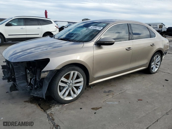 2016 Volkswagen Passat 1.8T SEL with VIN 1VWCT7A3XGC062288, listed as a Copart auction lot 42494775 with 123,956 mi miles and Salvage Title. Bid and sale history available at carsss.com. Image 1.