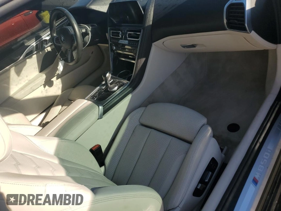 2019 BMW 8 Series M850i xDrive with VIN WBABC4C50KBJ35899, listed as a Copart auction lot 74049574 with 60,220 mi miles and Salvage Title. Bid and sale history available at carsss.com. Image 8.