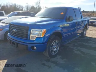 2014 Ford F-150 XL with VIN 1FTFW1CF6EKD90807, listed as a IAAI auction lot 41466067 with 127,686 mi miles. Bid and sale history available at carsss.com. Image 2.
