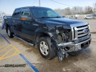 2010 Ford F-150 XL with VIN 1FTEW1C81AFD75177, listed as a Copart auction lot 52542515 with 165,694 mi miles and Salvage Title. Bid and sale history available at carsss.com. Image 4.