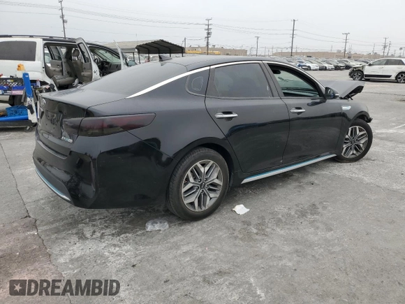 2020 Kia Optima Hybrid EX with VIN KNAGU4LE0L5041685, listed as a Copart auction lot 76353634 with 129,485 mi miles and Salvage Title. Bid and sale history available at carsss.com. Image 3.