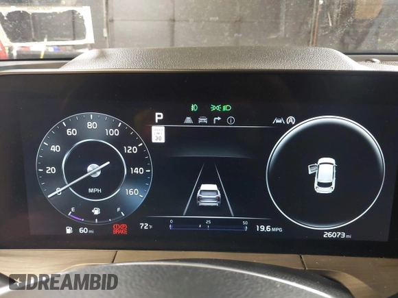 2024 Kia Telluride SX Prestige X-Line with VIN 5XYP5DGC0RG421909, listed as a IAAI auction lot 42298822 with 26,073 mi miles and . Bid and sale history available at DreamBid. Image 7.