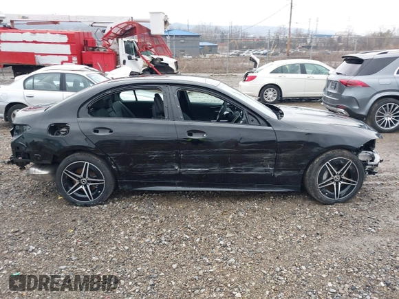 2025 Mercedes-Benz C 300 with VIN W1KAF4HB7SR244183, listed as a IAAI auction lot 41663163 with 1,291 mi miles and . Bid and sale history available at DreamBid. Image 14.