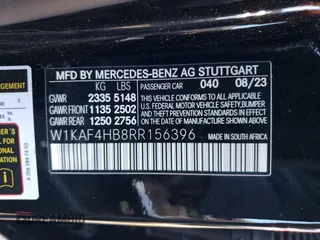 2024 Mercedes-Benz C 300 with VIN W1KAF4HB8RR156396, listed as a Copart auction lot 48219474 with 2,573 mi miles and Salvage Title. Bid and sale history available at DreamBid. Image 12.