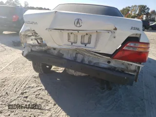 2000 Acura RL with VIN JH4KA9657YC004956, listed as a Copart auction lot 77944634 with 0 mi miles and Salvage Title. Bid and sale history available at carsss.com. Image 6.
