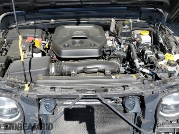 2021 Jeep Wrangler Unlimited 80th Anniversary with VIN 1C4HJXDN0MW792927, listed as a Copart auction lot 53498075 with 74,042 mi miles and Salvage title. Bid and sale history available at DreamBid. Image 12.