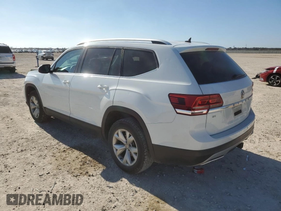 2019 Volkswagen Atlas SE with VIN 1V2DR2CA0KC506970, listed as a Copart auction lot 43839485 with 137,618 mi miles and Clean title. Bid and sale history available at DreamBid. Image 2.