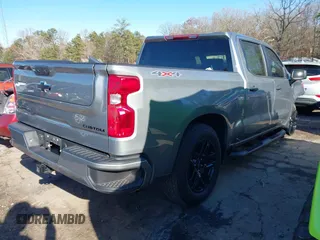 2024 Chevrolet Silverado 1500 Custom with VIN 1GCPDBEK4RZ233798, listed as a IAAI auction lot 41073685 with 33,194 mi miles and . Bid and sale history available at DreamBid. Image 4.