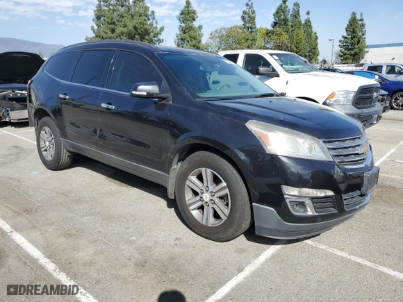 2015 Chevrolet Traverse LT with VIN 1GNKRGKD0FJ144648, listed as a Copart auction lot 47292415 with 104,160 mi miles and Salvage Title. Bid and sale history available at carsss.com. Image 4.