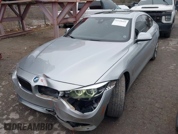 2018 BMW 4 Series 430i with VIN WBA4J1C50JBM11929, listed as a IAAI auction lot 41528161 with 52,412 mi miles. Bid and sale history available at carsss.com. Image 2.