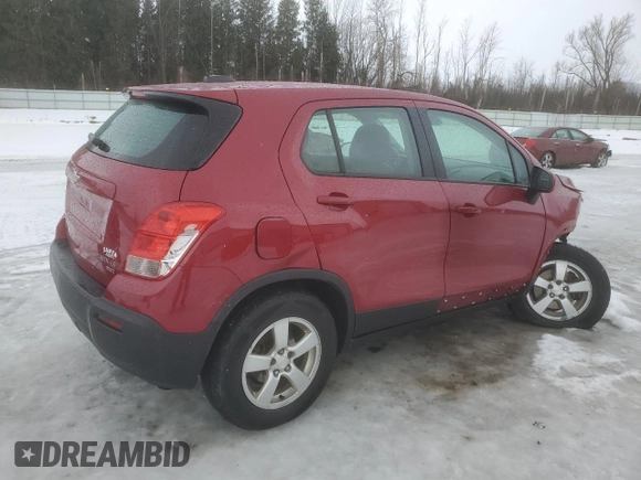 2015 Chevrolet Trax LS with VIN KL7CJPSB3FB248464, listed as a Copart auction lot 54490715 with 126,059 mi miles and Non Repairable. Bid and sale history available at carsss.com. Image 3.