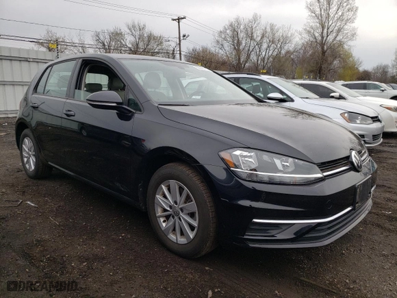 2019 Volkswagen Golf S with VIN 3VWW57AU7KM022452, listed as a Copart auction lot 53365155 with 19,972 mi miles and Salvage Title. Bid and sale history available at carsss.com. Image 4.