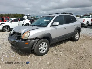 2005 Hyundai Tucson GLS with VIN KM8JN12D95U156612, listed as a Copart auction lot 46755225 with 185,540 mi miles and Salvage Title. Bid and sale history available at carsss.com. Image 1.