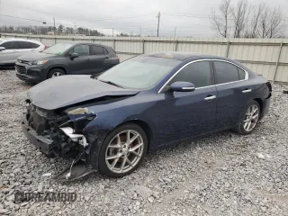 2010 Nissan Maxima SV with VIN 1N4AA5AP3AC801683, listed as a Copart auction lot 48783115 with 135,086 mi miles and Salvage title. Bid and sale history available at DreamBid. Image 1.