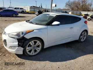 2017 Hyundai Veloster Value Edition with VIN KMHTC6AD0HU323067, listed as a Copart auction lot 47848365 with 49,839 mi miles and Salvage Title. Bid and sale history available at carsss.com. Image 1.