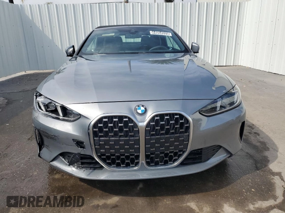 2025 BMW 4 Series 430i with VIN WBA33DB05SCT21944, listed as a Copart auction lot 44054525 with 7,473 mi miles and Clean Title. Bid and sale history available at carsss.com. Image 5.