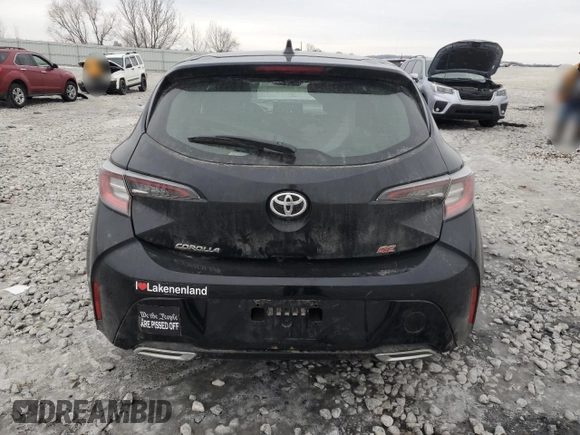 2021 Toyota Corolla Hatchback SE with VIN JTNB4MBE6M3109785, listed as a Copart auction lot 43927255 with 75,012 mi miles and Non Repairable. Bid and sale history available at carsss.com. Image 6.