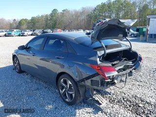 2023 Hyundai Elantra SEL with VIN KMHLS4AG1PU567889, listed as a IAAI auction lot 41545168 with 23,074 mi miles. Bid and sale history available at carsss.com. Image 3.