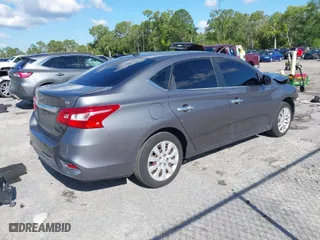 2017 Nissan Sentra SV with VIN 3N1AB7AP3HL642104, listed as a IAAI auction lot 41898136 with 83,495 mi miles. Bid and sale history available at carsss.com. Image 4.