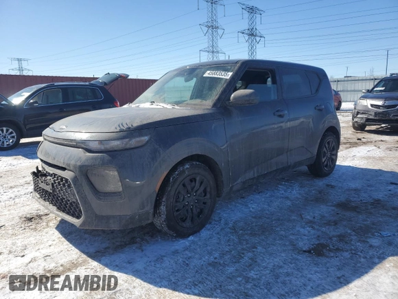 2020 Kia Soul LX with VIN KNDJ23AU3L7727727, listed as a Copart auction lot 45883535 with 35,082 mi miles and Salvage Title. Bid and sale history available at carsss.com. Image 1.