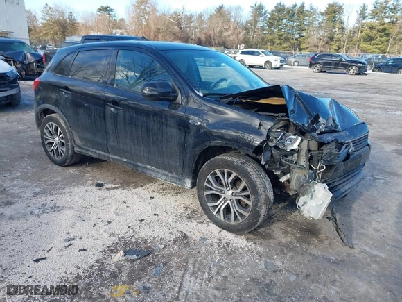 2017 Mitsubishi Outlander Sport ES 2.0 with VIN JA4AP3AU7HZ004017, listed as a IAAI auction lot 41441875 with 87,372 mi miles. Bid and sale history available at carsss.com. Image 1.