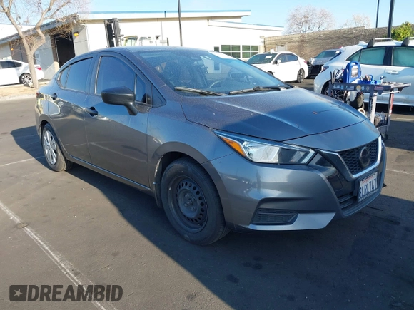 2020 Nissan Versa S with VIN 3N1CN8DV5LL803481, listed as a IAAI auction lot 41959955 with 198,996 mi miles. Bid and sale history available at carsss.com. Image 1.