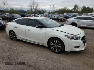 2017 Nissan Maxima SL with VIN 1N4AA6AP9HC425460, listed as a Copart auction lot 52168535 with 87,042 mi miles and Salvage title. Bid and sale history available at DreamBid. Image 4.