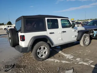 2022 Jeep Wrangler Unlimited Sport with VIN 1C4HJXDNXNW132525, listed as a Copart auction lot 72717044 with 23,215 mi miles and Salvage Title. Bid and sale history available at DreamBid. Image 3.