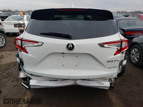 2023 Acura RDX with VIN 5J8TC2H38PL025740, listed as a Copart auction lot 40528714 with 1,142 mi miles and Salvage Title. Bid and sale history available at carsss.com. Image 6.