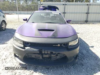 2019 Dodge Charger Scat Pack with VIN 2C3CDXGJ0KH748551, listed as a Copart auction lot 46957405 with 72,279 mi miles and Salvage Title. Bid and sale history available at DreamBid. Image 5.