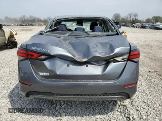 2020 Nissan Sentra S with VIN 3N1AB8BV5LY299889, listed as a Copart auction lot 52877605 with 8,971 mi miles and Salvage Title. Bid and sale history available at carsss.com. Image 6.