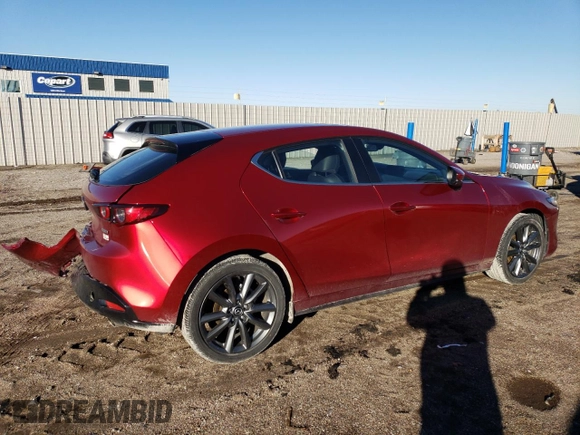 2021 Mazda Mazda3 Hatchback Preferred with VIN JM1BPBLL8M1403634, listed as a Copart auction lot 81072454 with 34,527 mi miles and Salvage Title. Bid and sale history available at carsss.com. Image 3.
