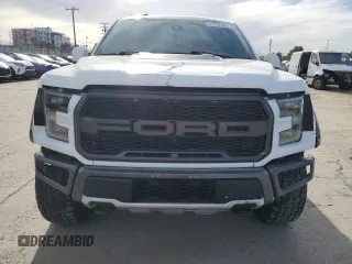 2017 Ford F-150 Raptor with VIN 1FTFW1RG6HFB54428, listed as a Copart auction lot 51157125 with 46,227 mi miles and Salvage Title. Bid and sale history available at carsss.com. Image 5.