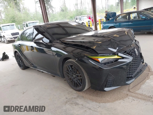 2023 Lexus IS 500 F Sport Performance z VIN JTHAP1D22P5003981, wystawiony jako IAAI lot #42262101 z przebiegiem 13 479 mil mil oraz . Historia ofert i sprzedaży dostępna na DreamBid. Obrazek 1.