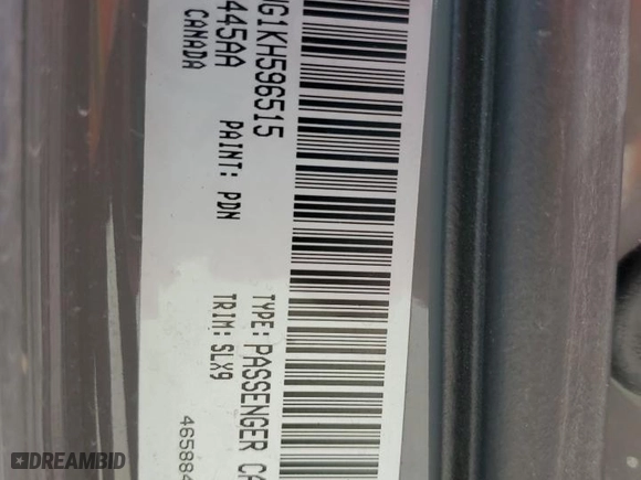 2019 Dodge Challenger GT with VIN 2C3CDZJG1KH596515, listed as a Copart auction lot 48422135 with 97,518 mi miles and Salvage Title. Bid and sale history available at carsss.com. Image 13.