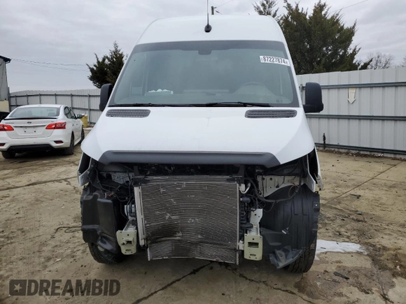 2023 Mercedes-Benz Sprinter Cargo with VIN W1Y4NCHY6PT123577, listed as a Copart auction lot 87227874 with Not Provided miles and Salvage Title. Bid and sale history available at carsss.com. Image 5.